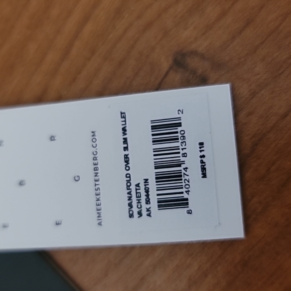 AIMEE KESTENBERG Leather Sovana Foldover Slim Wallet - Picture 5 of 6